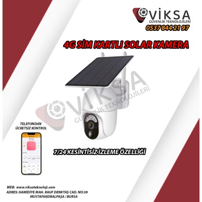 VK228 4G SOLAR PANELLİ MİNİ PTZ KAMERA (UBOX)