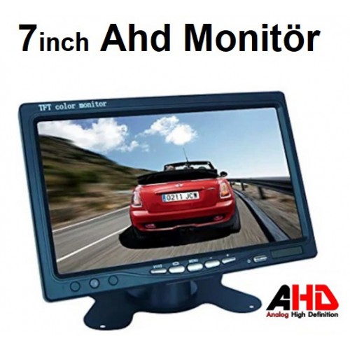 7 İnç Renkli AHD Led Araç İçi Monitör 