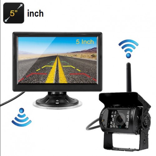 WM-18  5 inc Kablosuz Lcd Monitör ve Arka Görüş Park Kamerası 